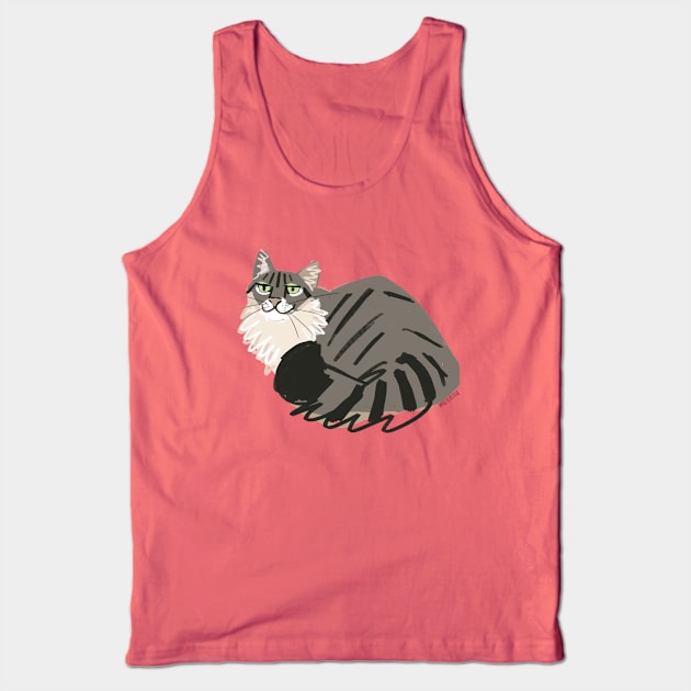 Kitty Cat Furry Tank Top by belettelepink